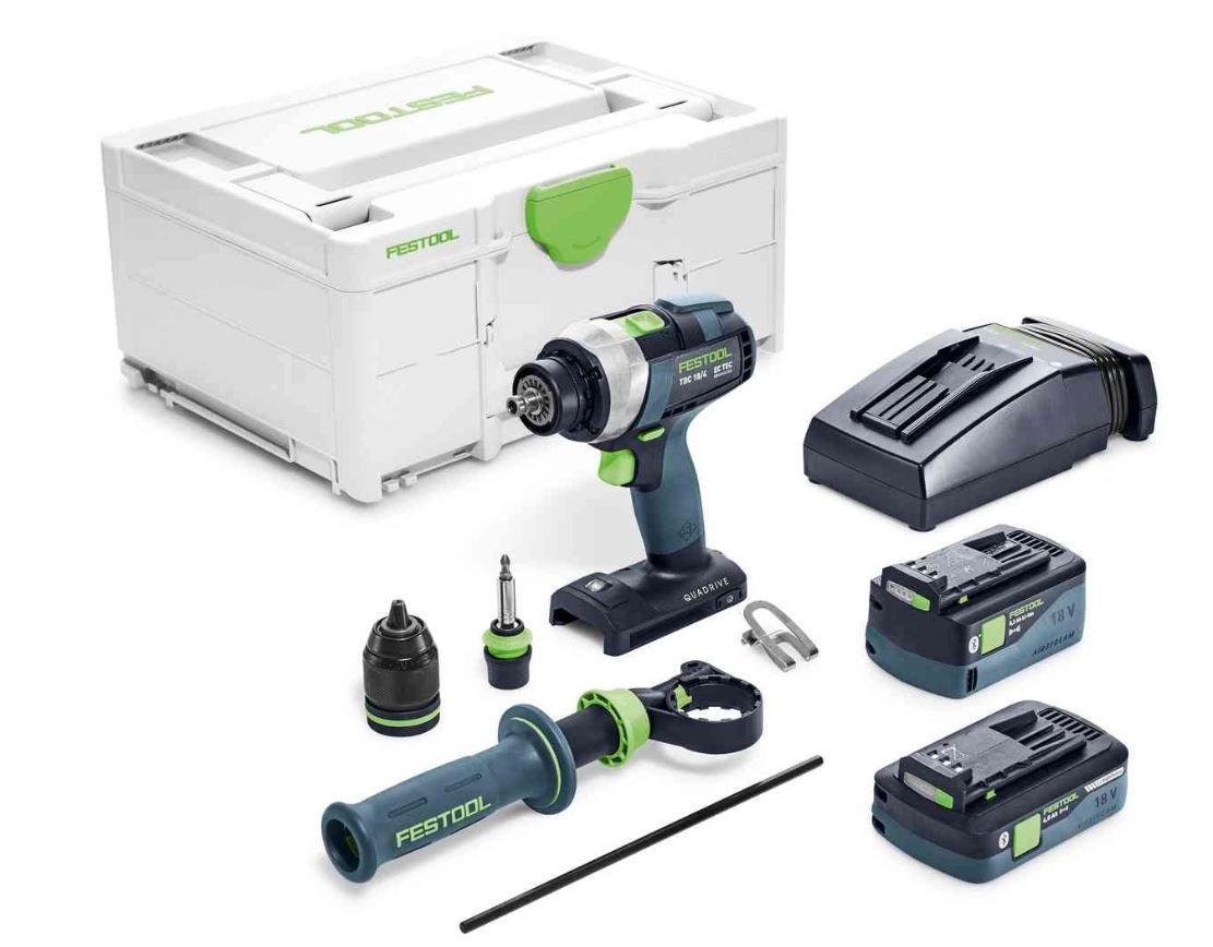 Perceuse-visseuse sans fil TDC 18/4 5,2/4,0 I-Plus QUADRIVE 575602 - Festool