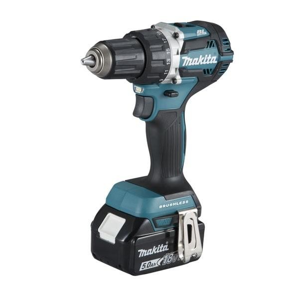 Perceuse visseuse 18V 2x5Ah + Chargeur + Makpack  DDF484RTJ Makita